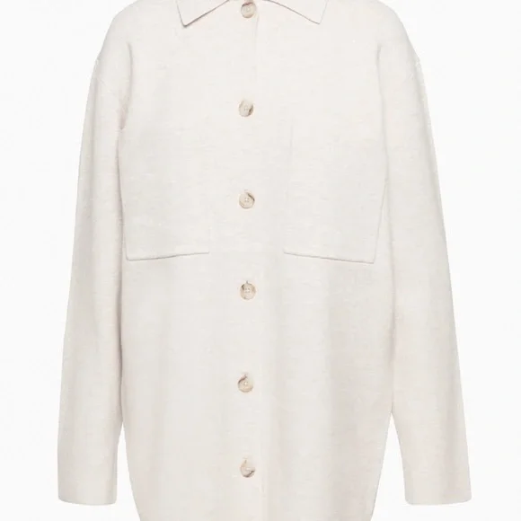 Aritzia Babaton Society Sweater, Size S, Matte Pearl - Picture 1 of 8